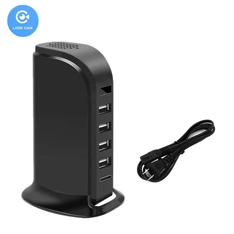 Multiprise USB multifonctionnelle avec Wi-Fi, multi-interface, sécurité domestique HD, prend en charge la charge des téléphones mobiles
