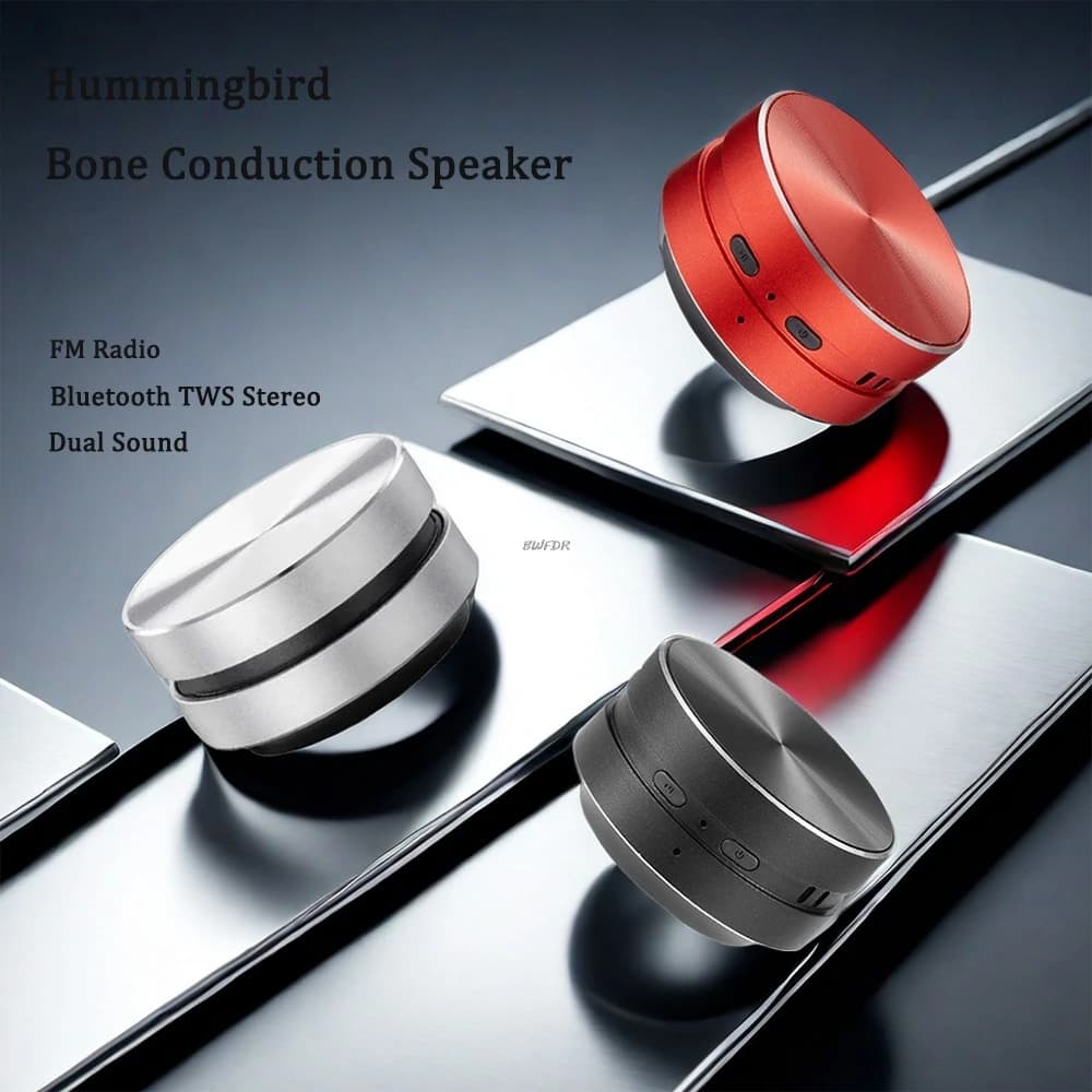 Haut-parleur à conduction osseuse 2026, compatible Bluetooth, son stéréo sans fil TWS, haut-parleur Hummingbird, vente en gros en dropshipping