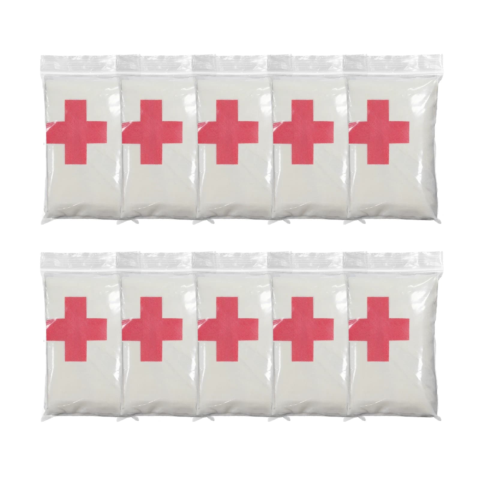 Medresq Lot de 10 bandages triangulaires 37x37x53 pouces 100% coton polyvalents pour premiers secours, attelle, support de tête, couverture de plaie