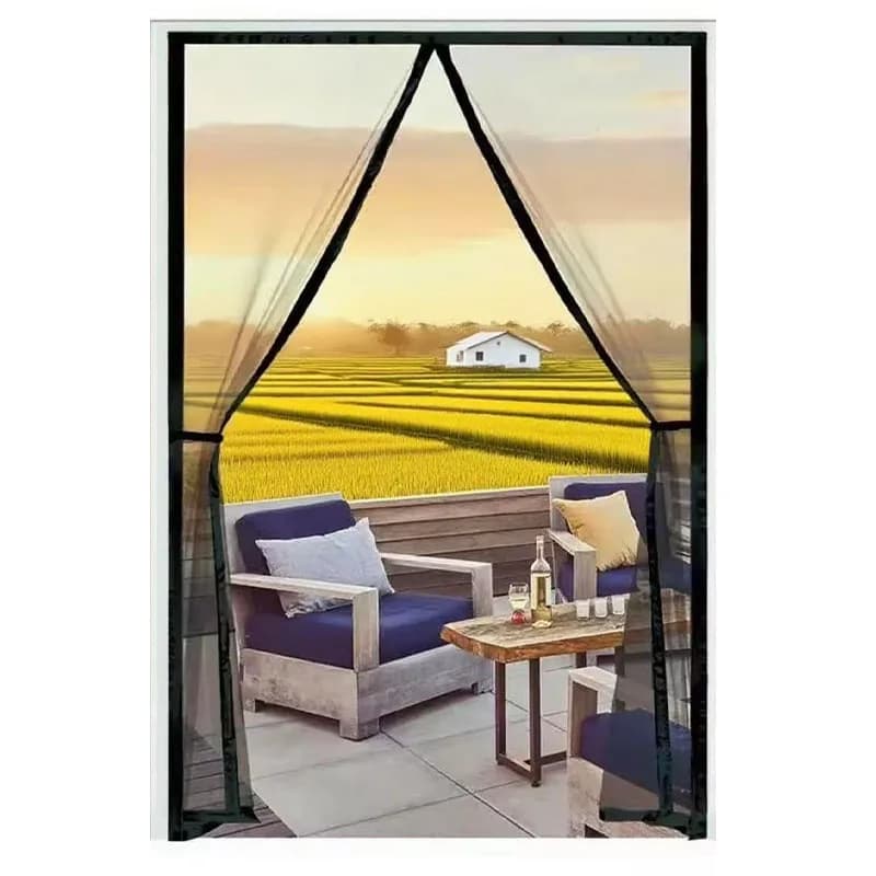 Écran de porte magnétique, moustiquaire de taille personnalisée, rideau d'insecte volant, fermeture automatique, maille Invisible pour cuisine,