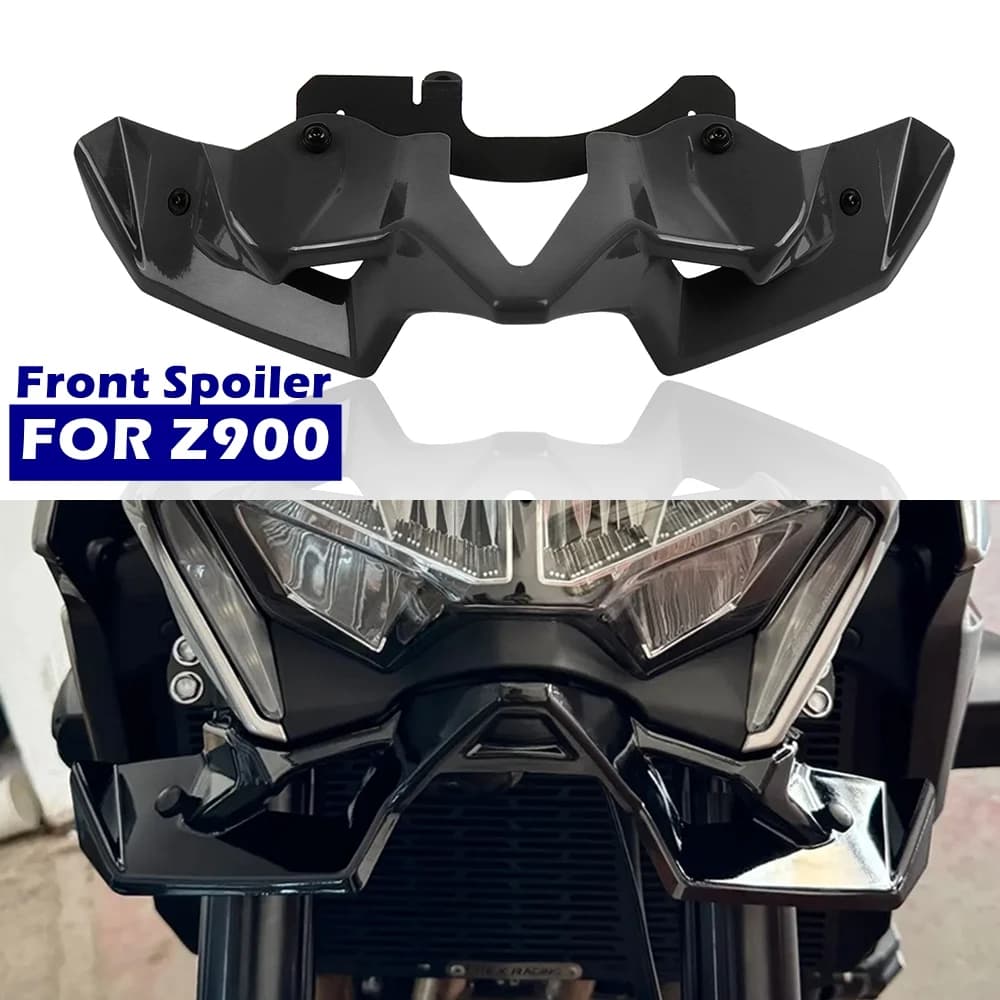 Becquet avant pour Kawasaki Z900 Z 900 2020 – 2024, ailes de force descendante, carénage aérodynamique pour moto, bec, cône de nez, capot