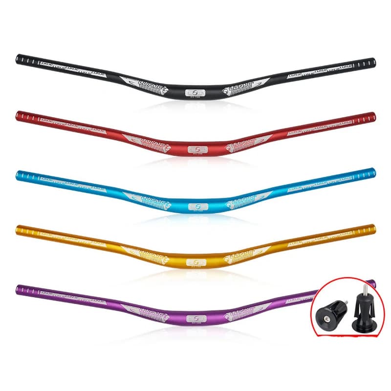 Guidon de vélo VTT ultra léger en alliage d'aluminium, guidon droit 720/780 * 31,8 mm, finition mate, accessoires de vélo