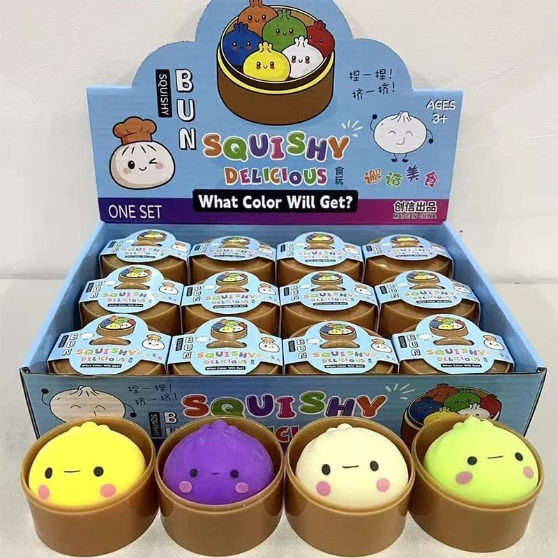 Rare Expression Dumpling Squishy Pinching Pressure Ball Slow Rebound Soft Decompression Office Home Decorat Children Adult Gifts