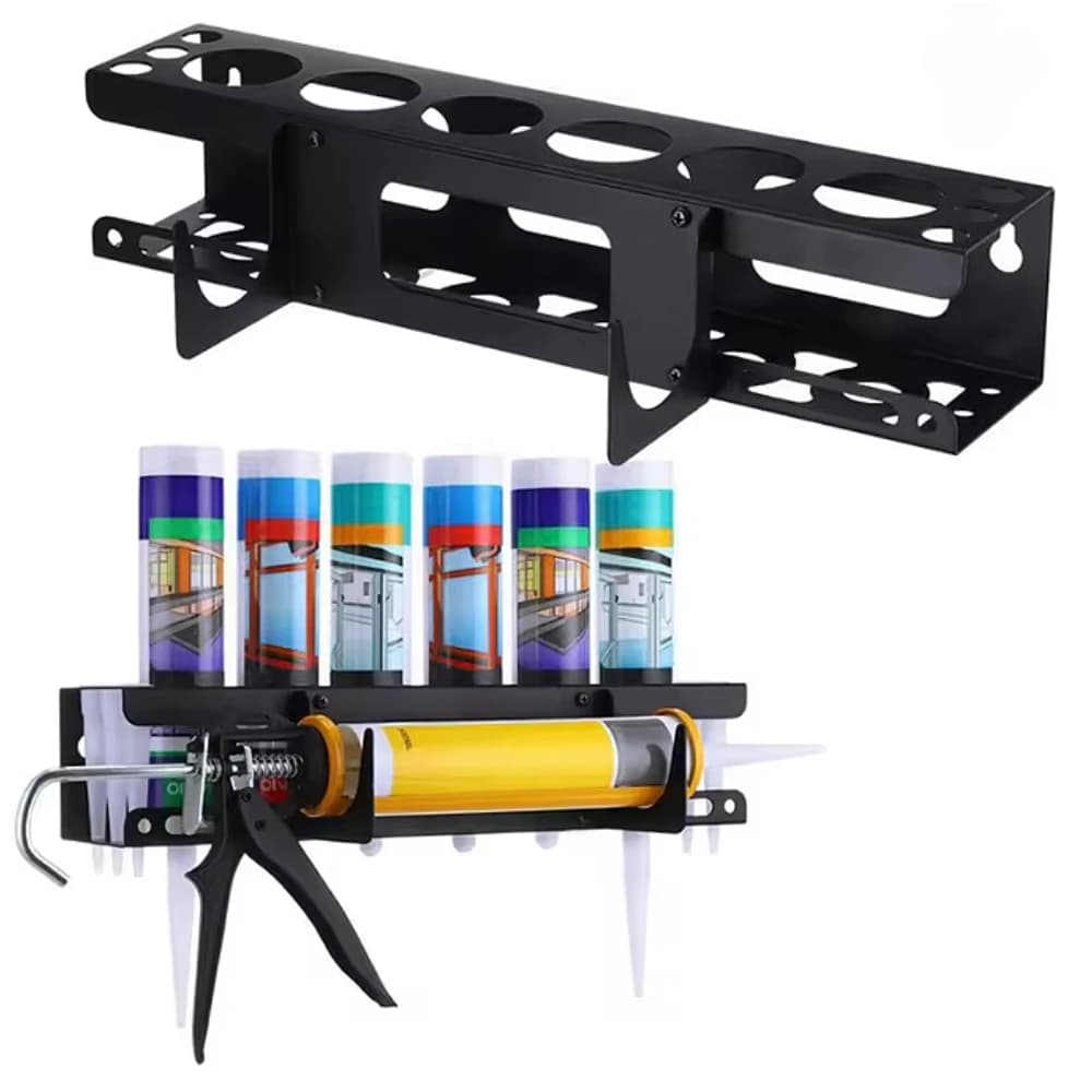 Support de tubes de calfeutrage support de tubes de graisse organisateur de mastic mural stockage de tubes organisateur d'outils de calfeutrage peut
