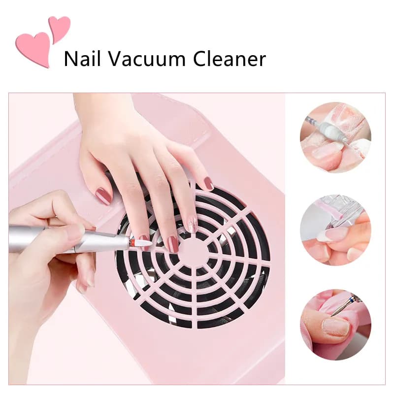Aspirateur collecteur de poussière d'ongles, Machine-outils de manucure, forte puissance, faible bruit, outil d'art des ongles