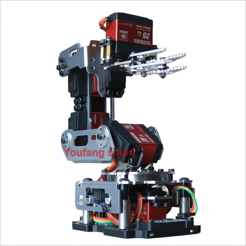 Bras robotique 6 DOF avec Kit de pince à griffe Compatible 20Kg Servo pour Robot Arduino Kit de bricolage Android App bras de Robot Programmable