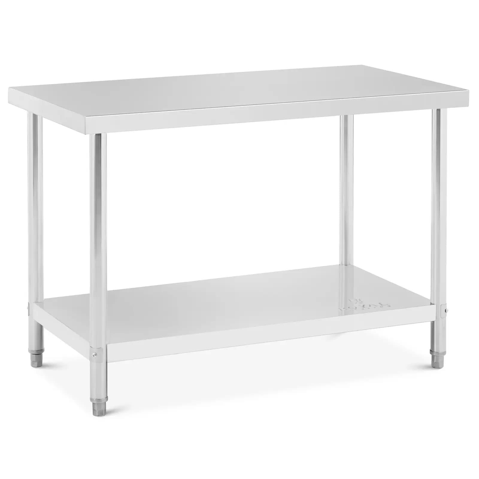 RVS Werktafel ECO 120 x 60 cm 250 kg Royal Catering - Horeca Werkbanken by