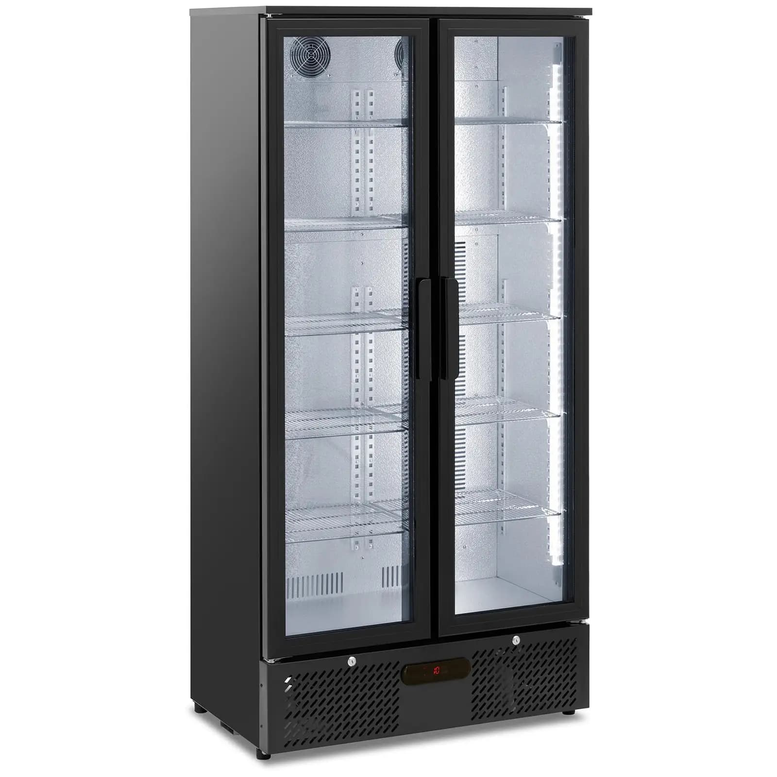 Dranken Koelkast 458 l Royal Catering Zwart, Gepoedercoat Staal - Drankenkoelkast by
