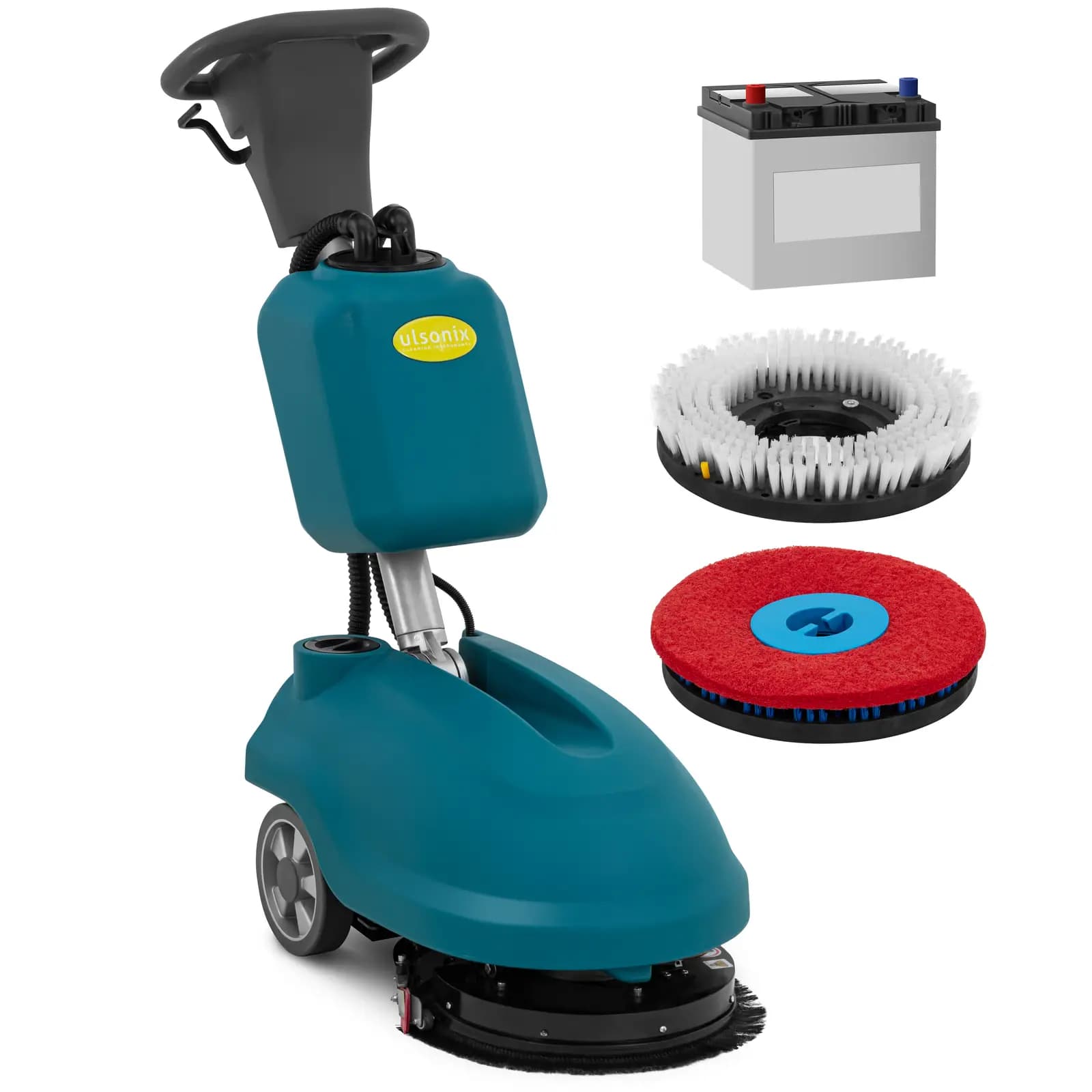 Accu Schrobzuigmachine 35 cm 1500 m²/u Handmatige Bediening - Schrobmachines by Ulsonix