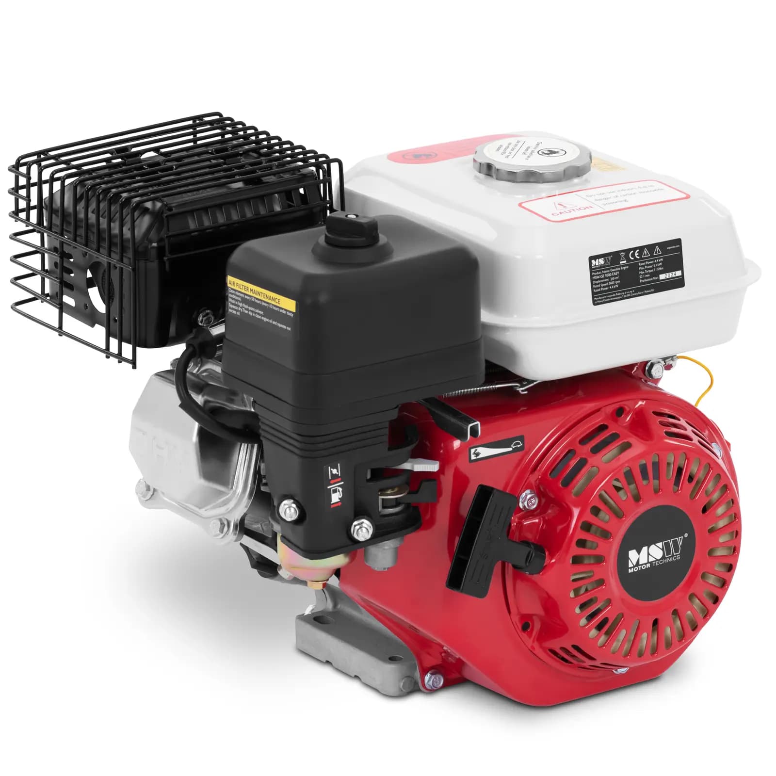 4-takt Motor 9 pk één Cilinder Kabelstart - Bouwmachines by MSW