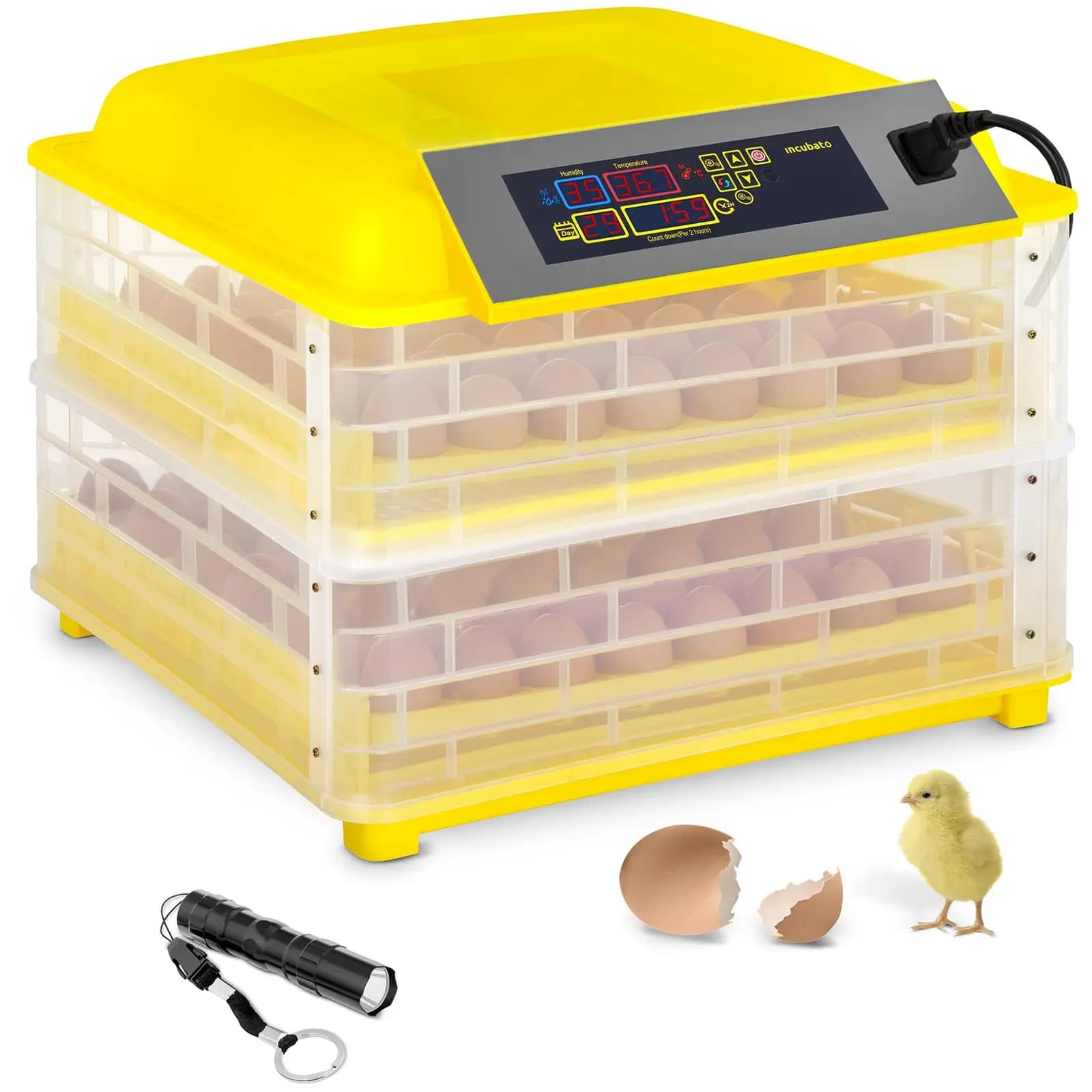 Broedmachine 112 Eieren Schouwlamp - Broedmachines by Incubato
