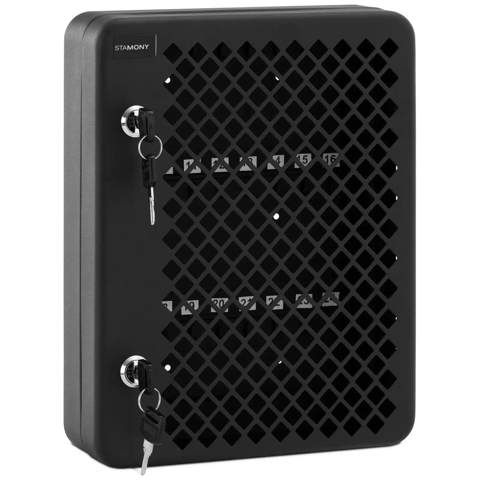 Sleutelkastje Voor 24 Sleutels Incl. Nummers Dubbel Slot - Sleutelboxen by Stamony