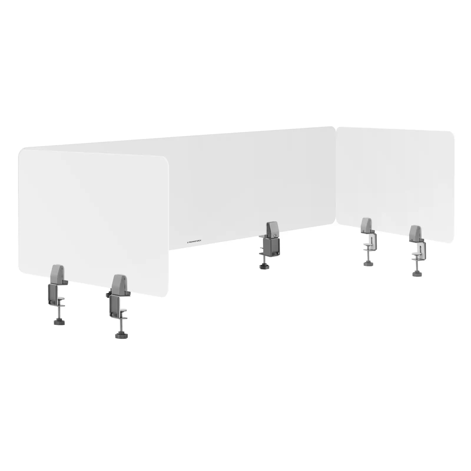 Bureauscherm set van 3 met 2 Formaten: 1.500 x 400 mm, 750 x 400 mm - Bureauverdelers by Fromm & Starck