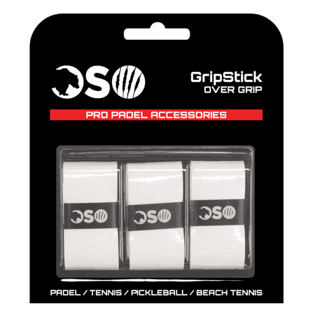 OSO Padel GripStick Overgrip – Wit – 3 stuks
