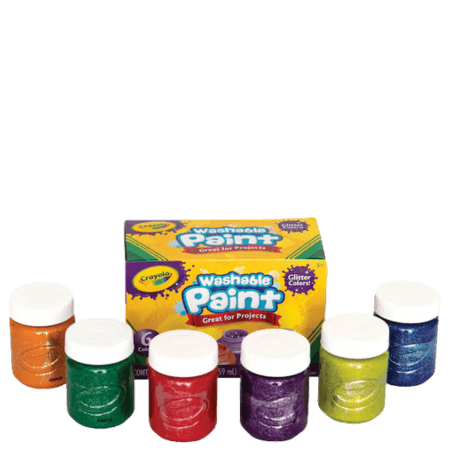 Crayola Afwasbare Glitterverf â 6 Stuks