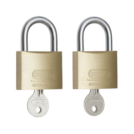 Nemef hangslot - 2 stuks