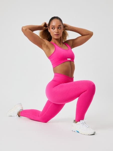 Björn Borg Studio Seamless Ribbed Tights Rose, M
