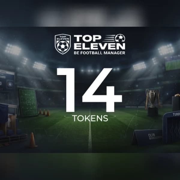 Top Eleven Be Football Manager - 14 Tokens Direct Top-Up - GLOBAL