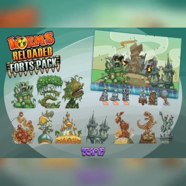 Worms Reloaded: Forts Pack (DLC) (PC) Steam Key - EU