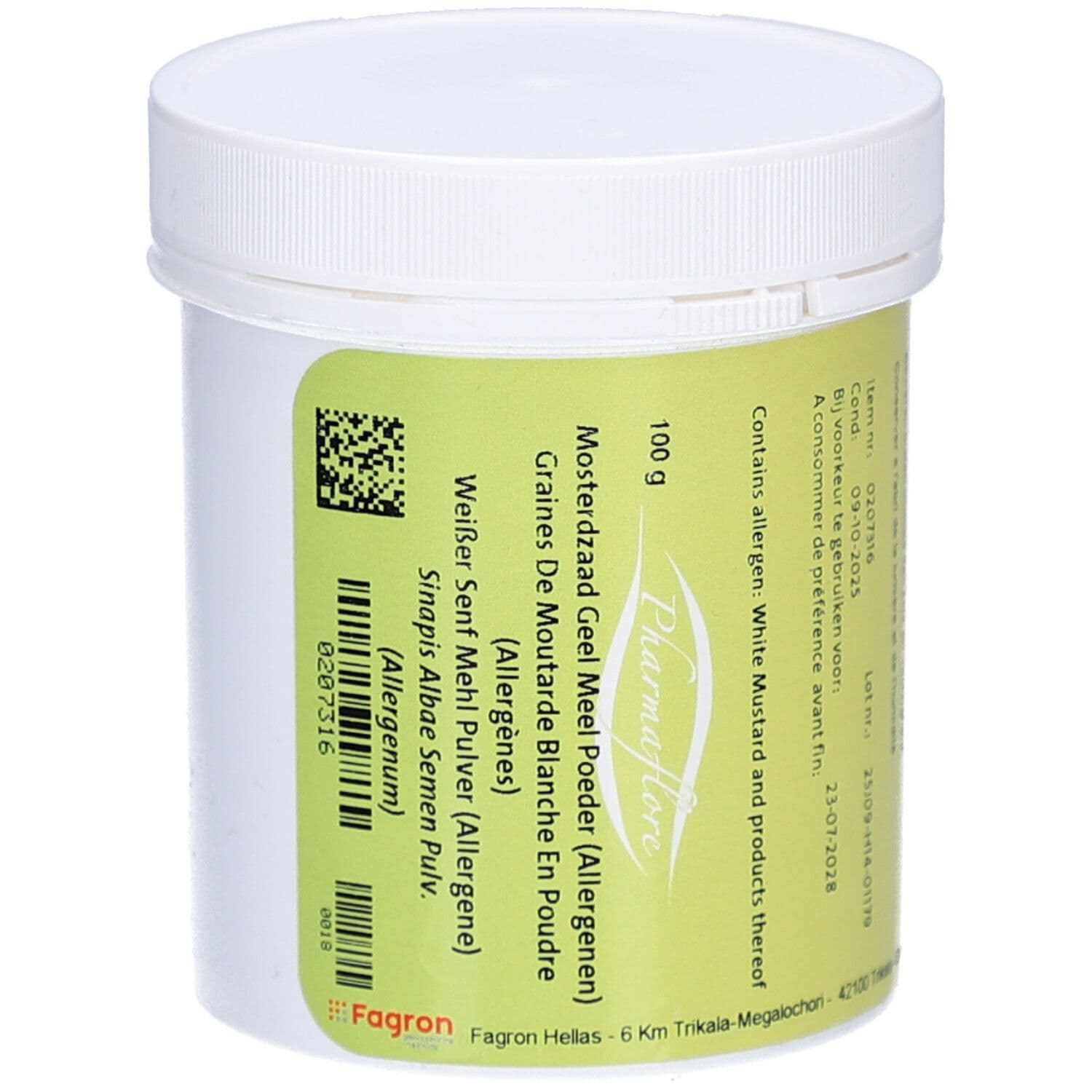 Pharmaflore Gele Mosterdzaad Meel 100 Thee
