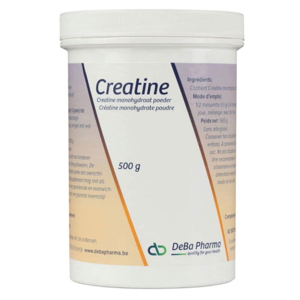 DeBa Pharma Creatine Monohydraat Poeder Oplosbaar 500 voor bereiding van een orale suspensie