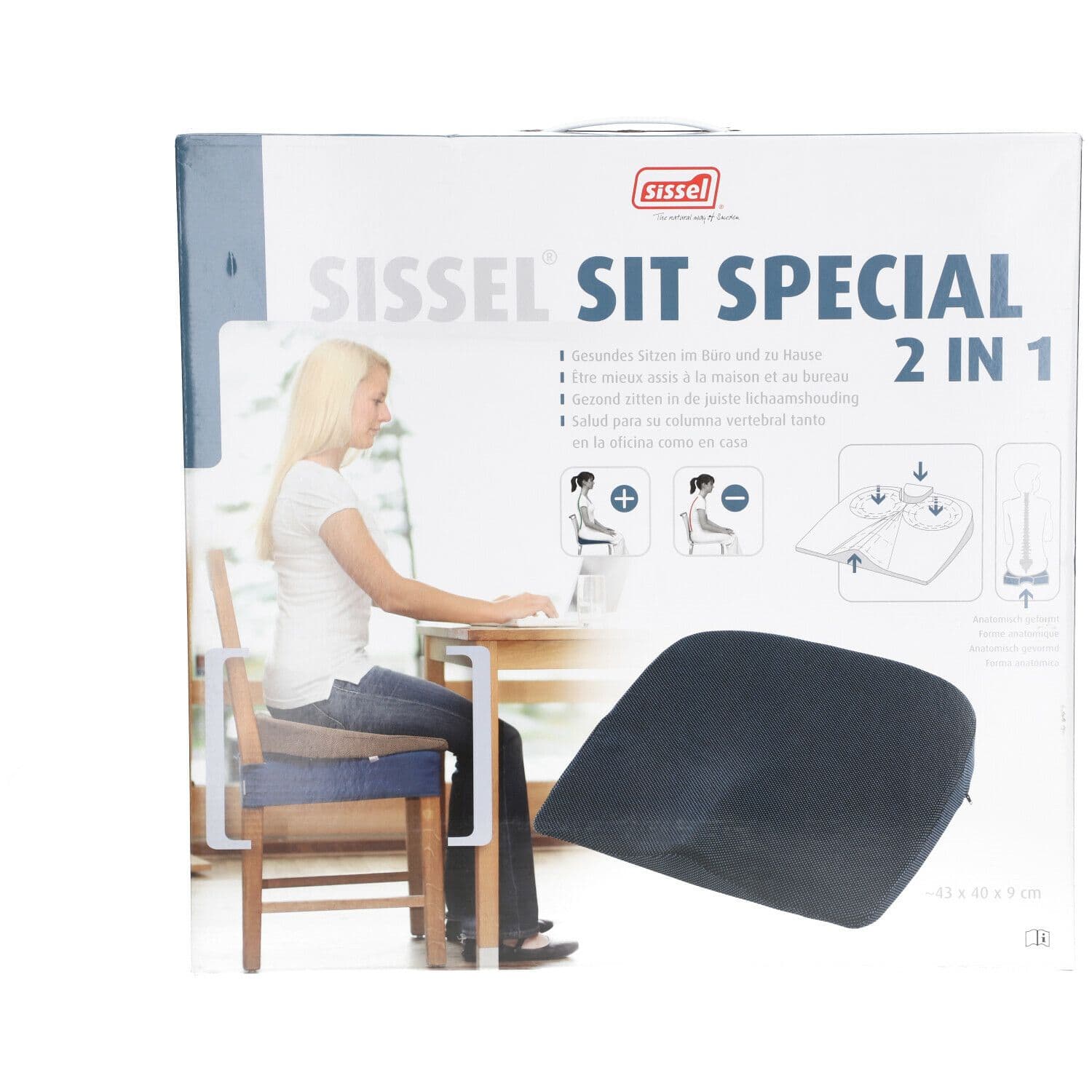 Sissel Wigkussen Sit Special 2in1 Blauw 1 Accessoires