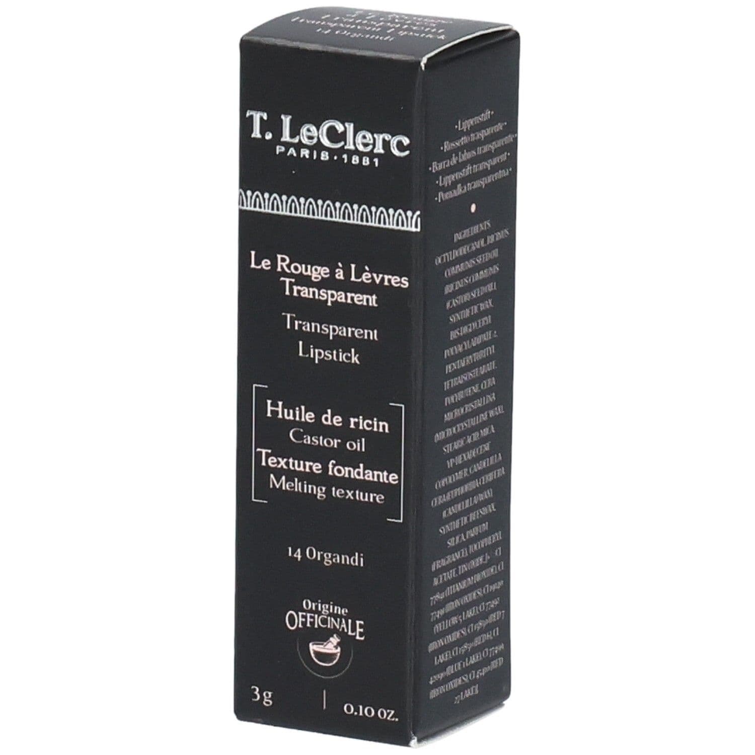 T.LeClerc Rouge A Levres Transparent - 14 Organdi 3 Make-up