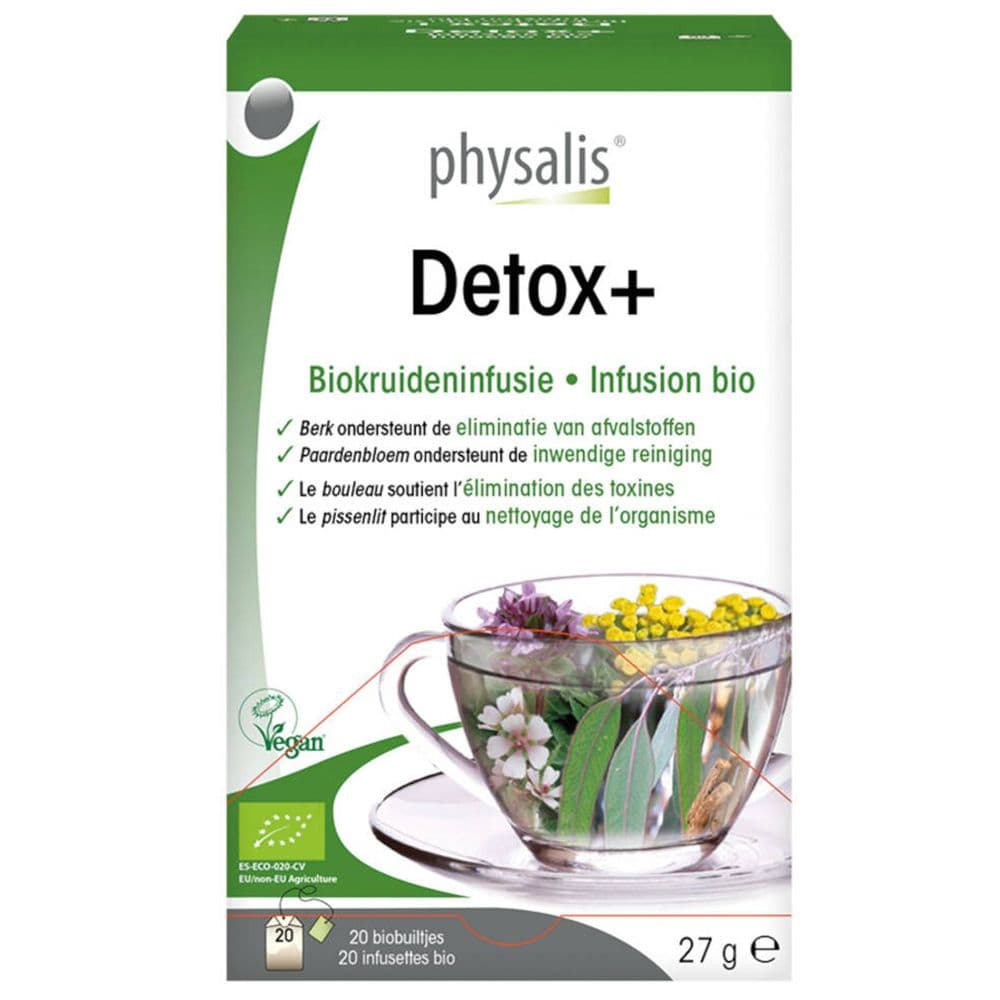 Physalis® Detox+ Kruideninfusie Bio 27 Filterzakje