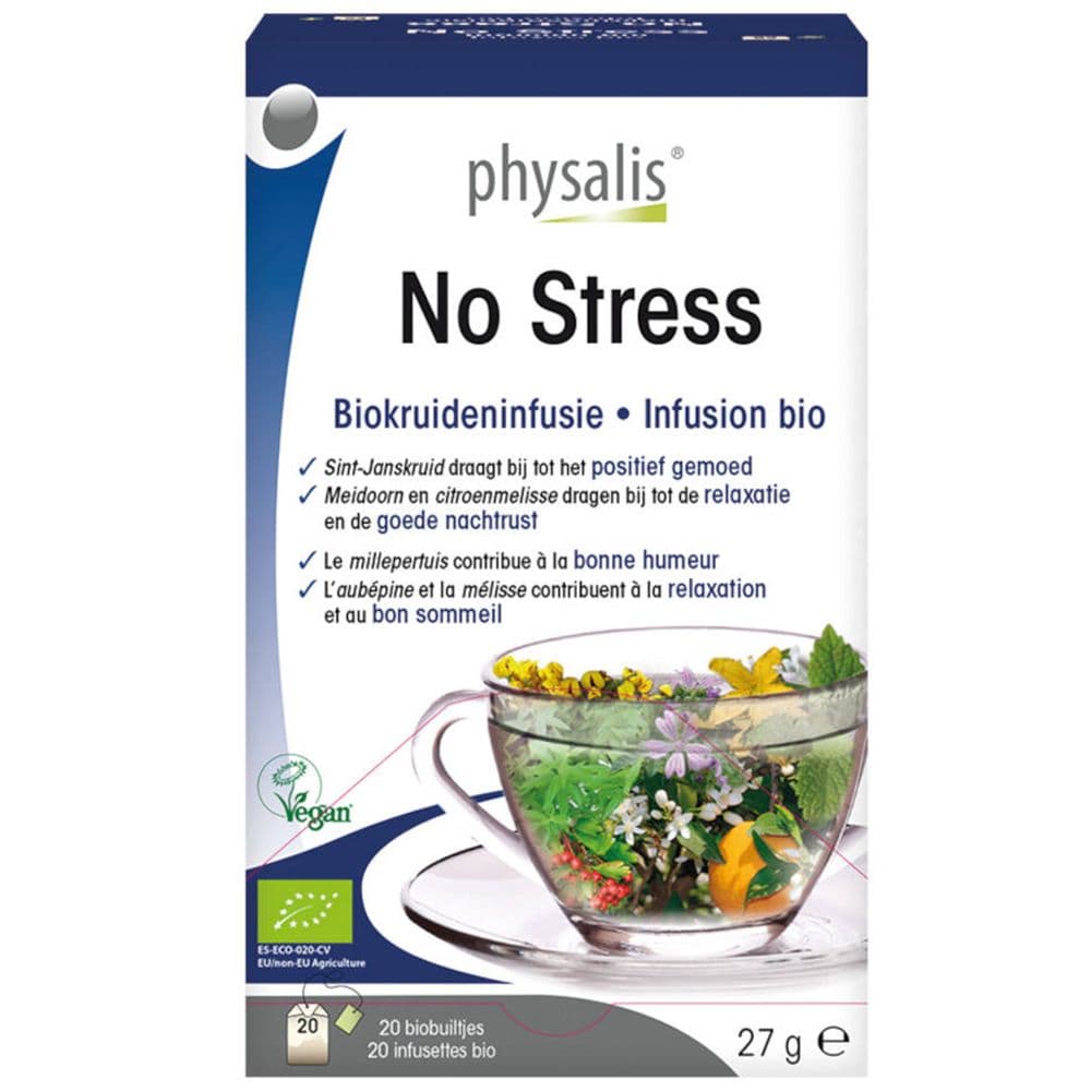 Physalis® No Stress Kruideninfusie Bio 20x1,5 Filterzakje
