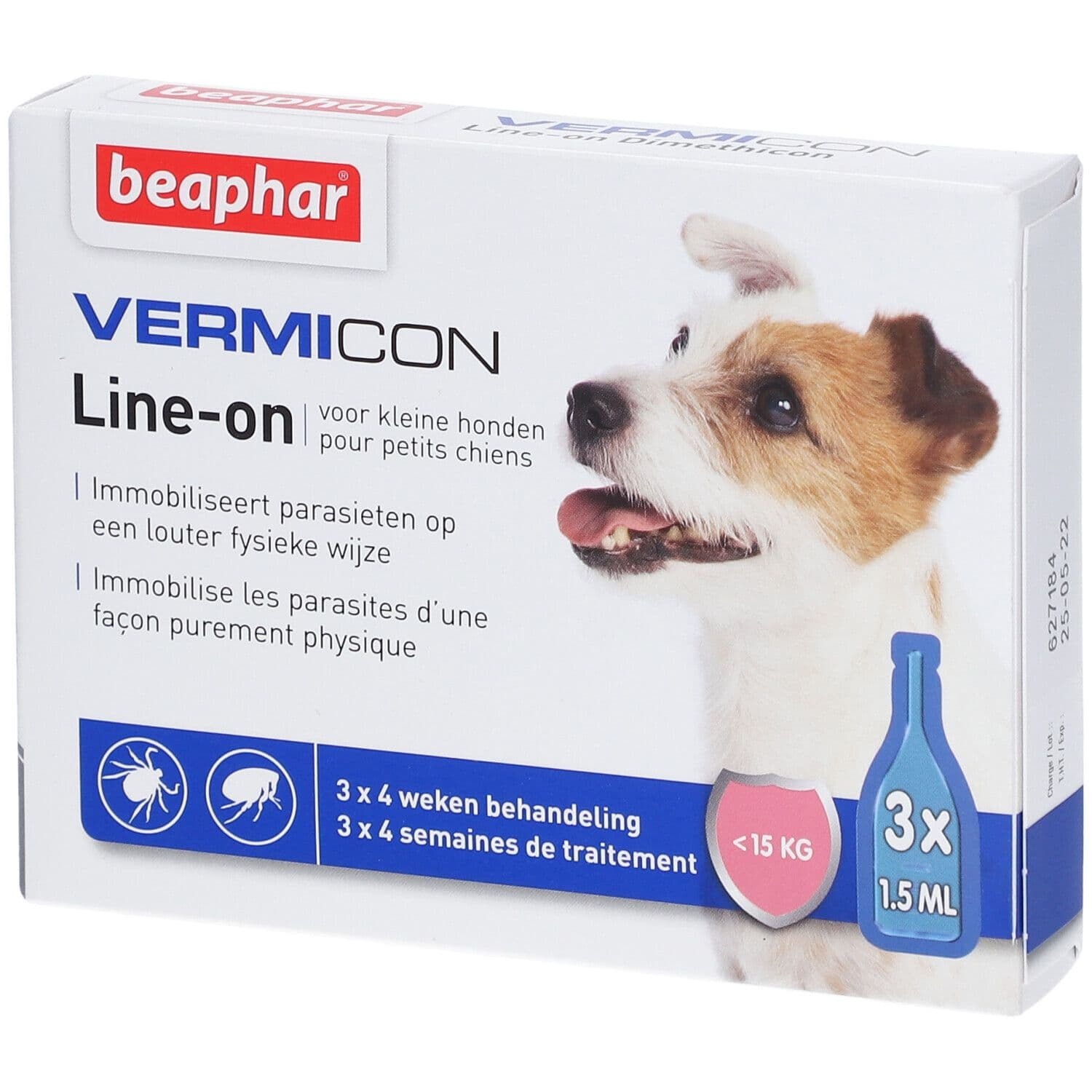 Beaphar® Vermicon Line-On Kleine Hond 3x1,5 Unidosis-pipetten