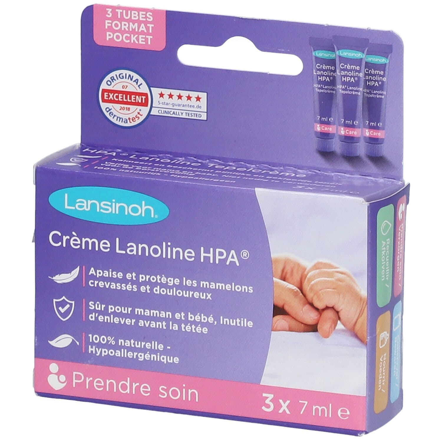 Lansinoh HPA® Lanoline Crème 3x7 Zakje