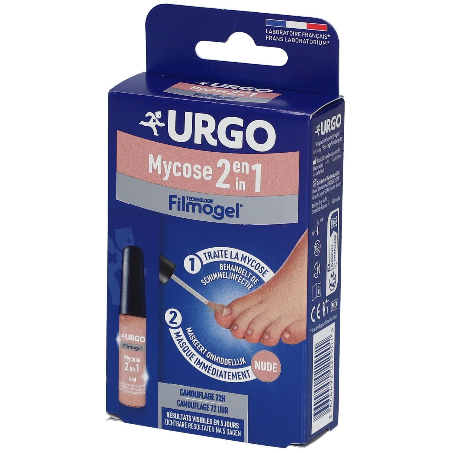 URGO Filmogel® Mycose 2-in-1 Nude | Behandelt de Schimmelinfectie 4 Medicinale nagellak