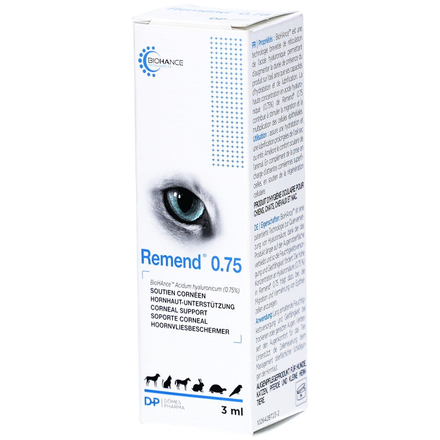 Remend 0.75 Hoornvliesbeschermer 3 Druppels