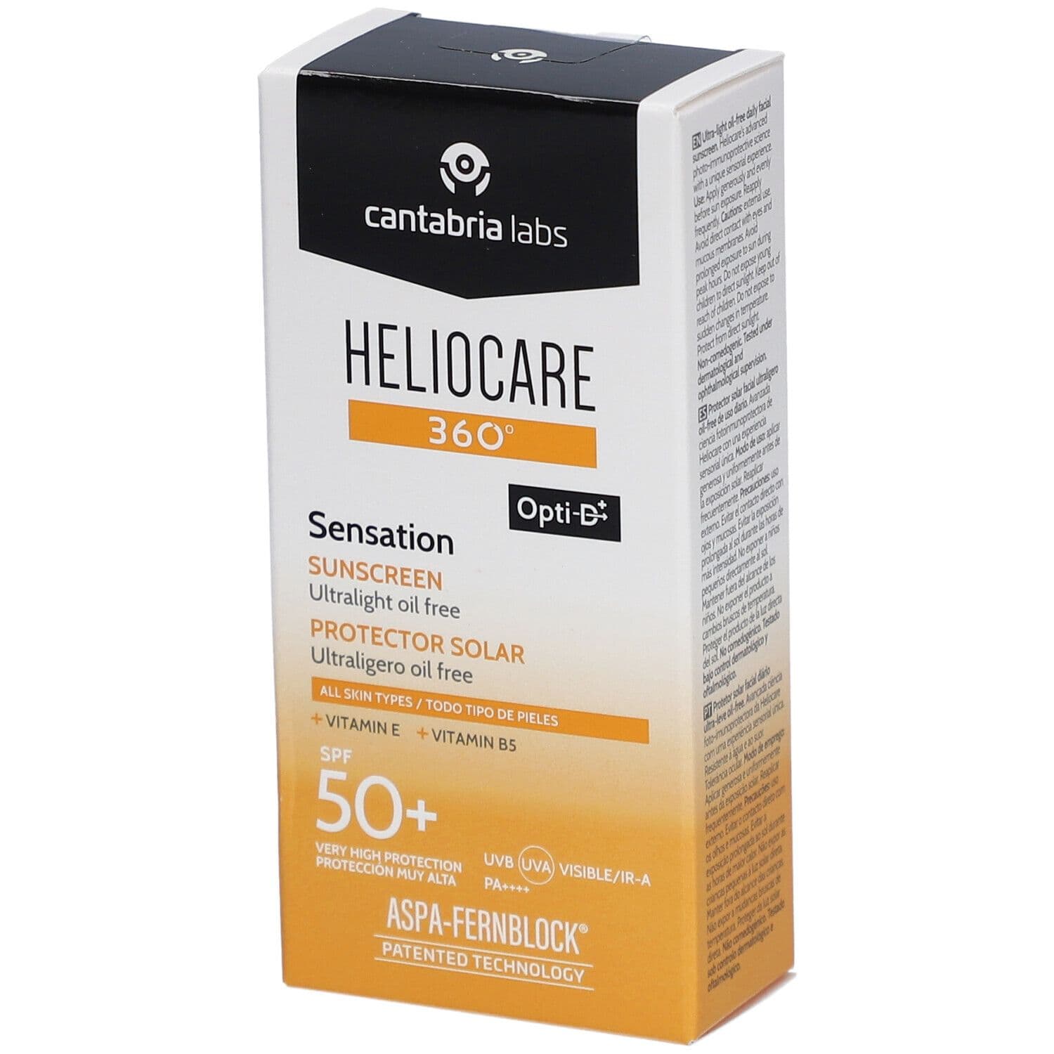 Heliocare 360 ° Sensation SPF 50 + Ultralichte olievrije zonnebescherming Gel