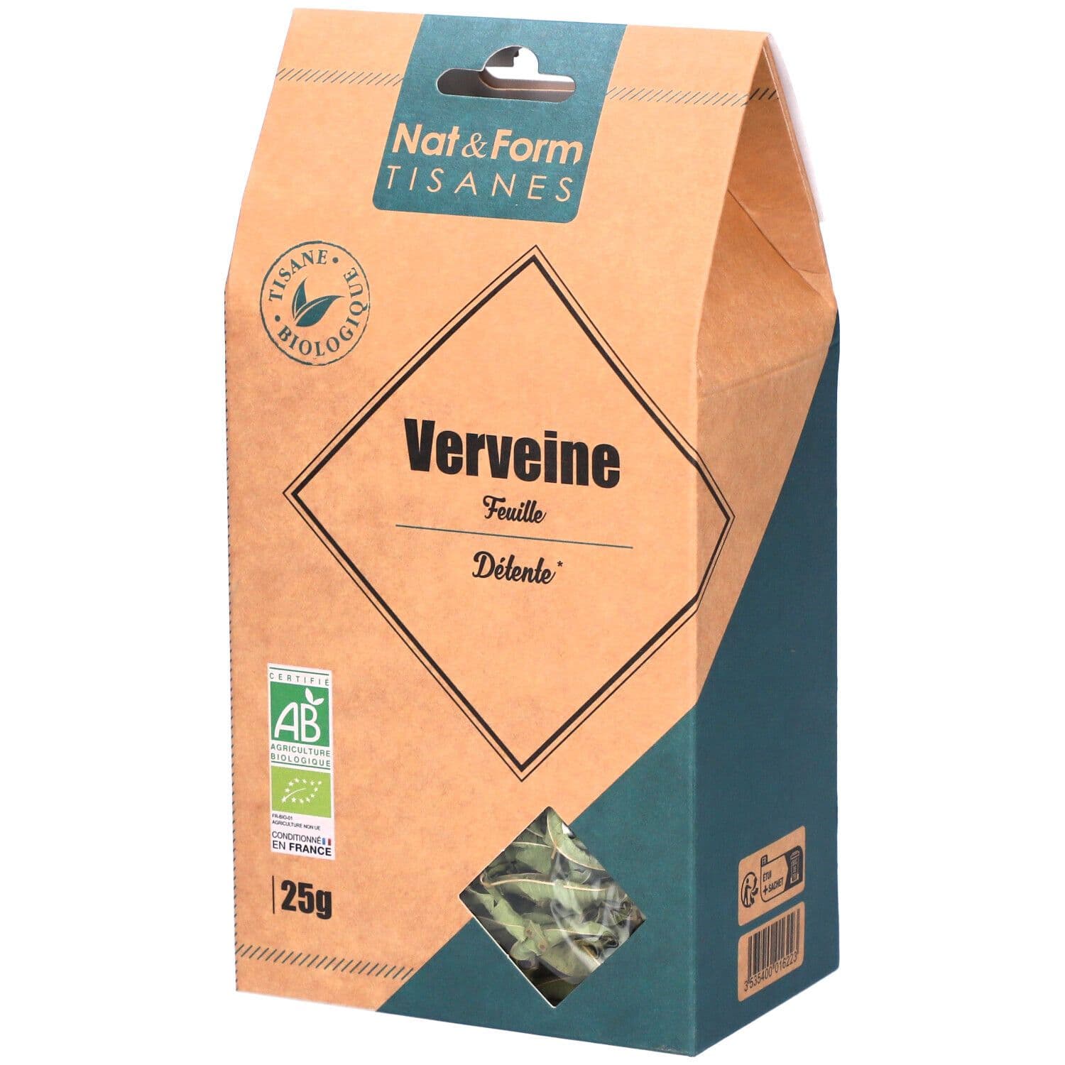 Nat&Form Verbena kruidenthee bio 25 Thee