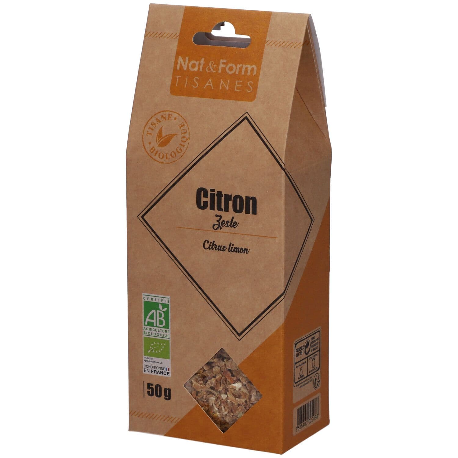 Nat&Form Kruidenthee met citroen bio 50 Thee