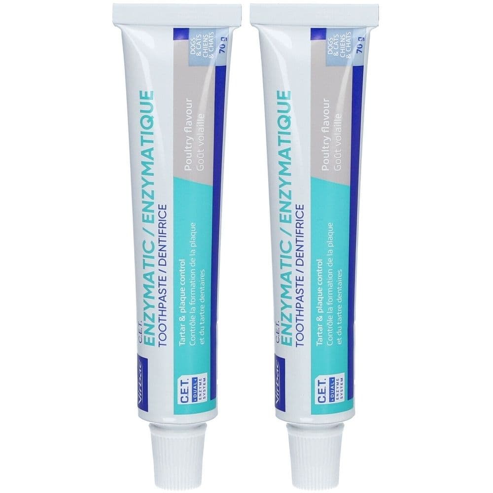 Virbac Enzymatic Tandpasta met Enzymen en Kipsmaak 2x70