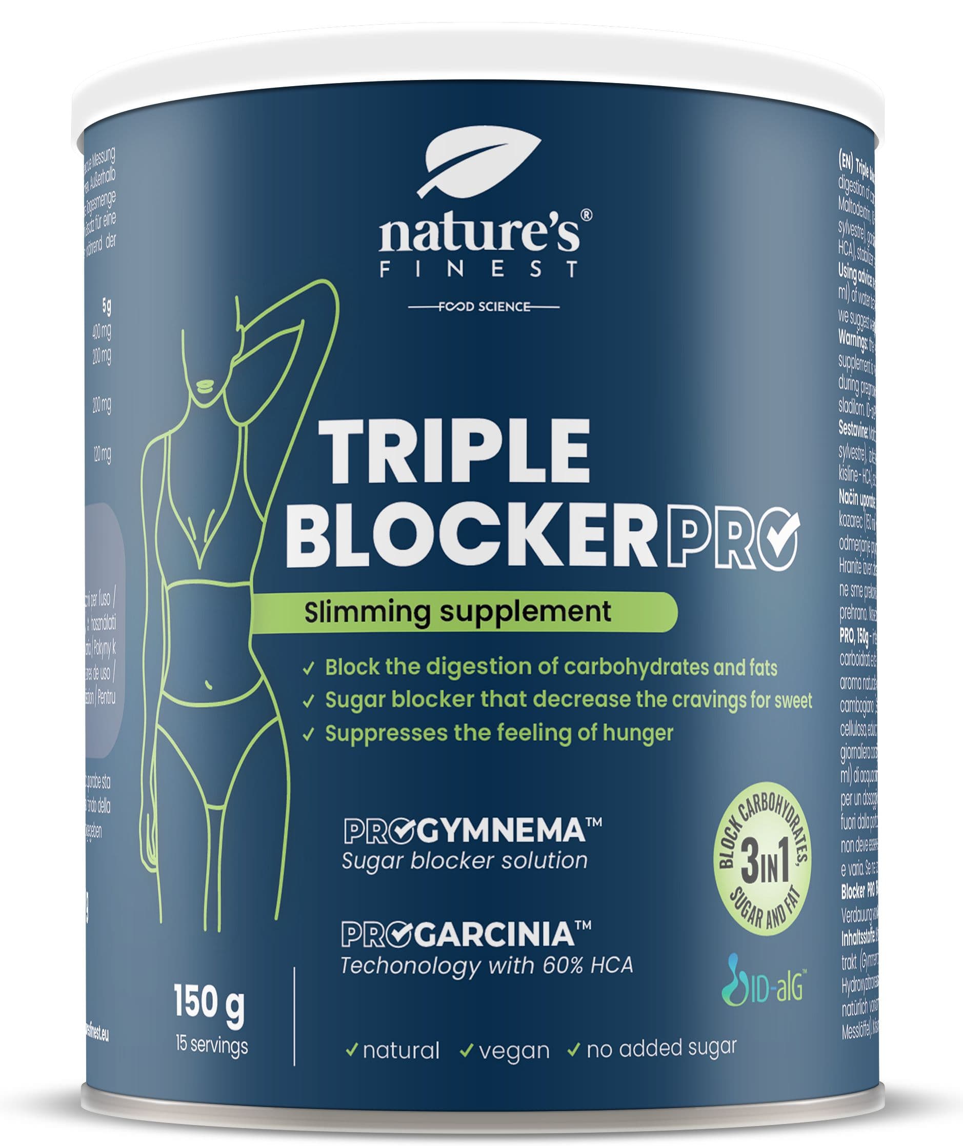Nature's Finest Triple Blocker PRO - 3-in-1 afslanksupplement 150 Poeder