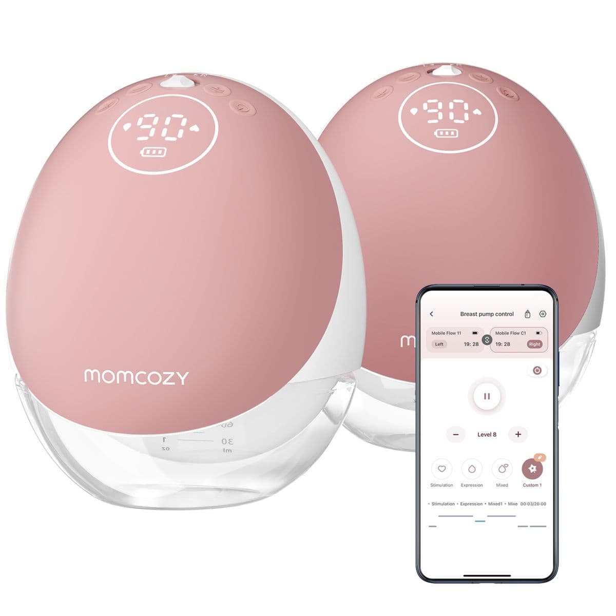 Momcozy M9 Mobiele Borstkolf, Dubbel 2