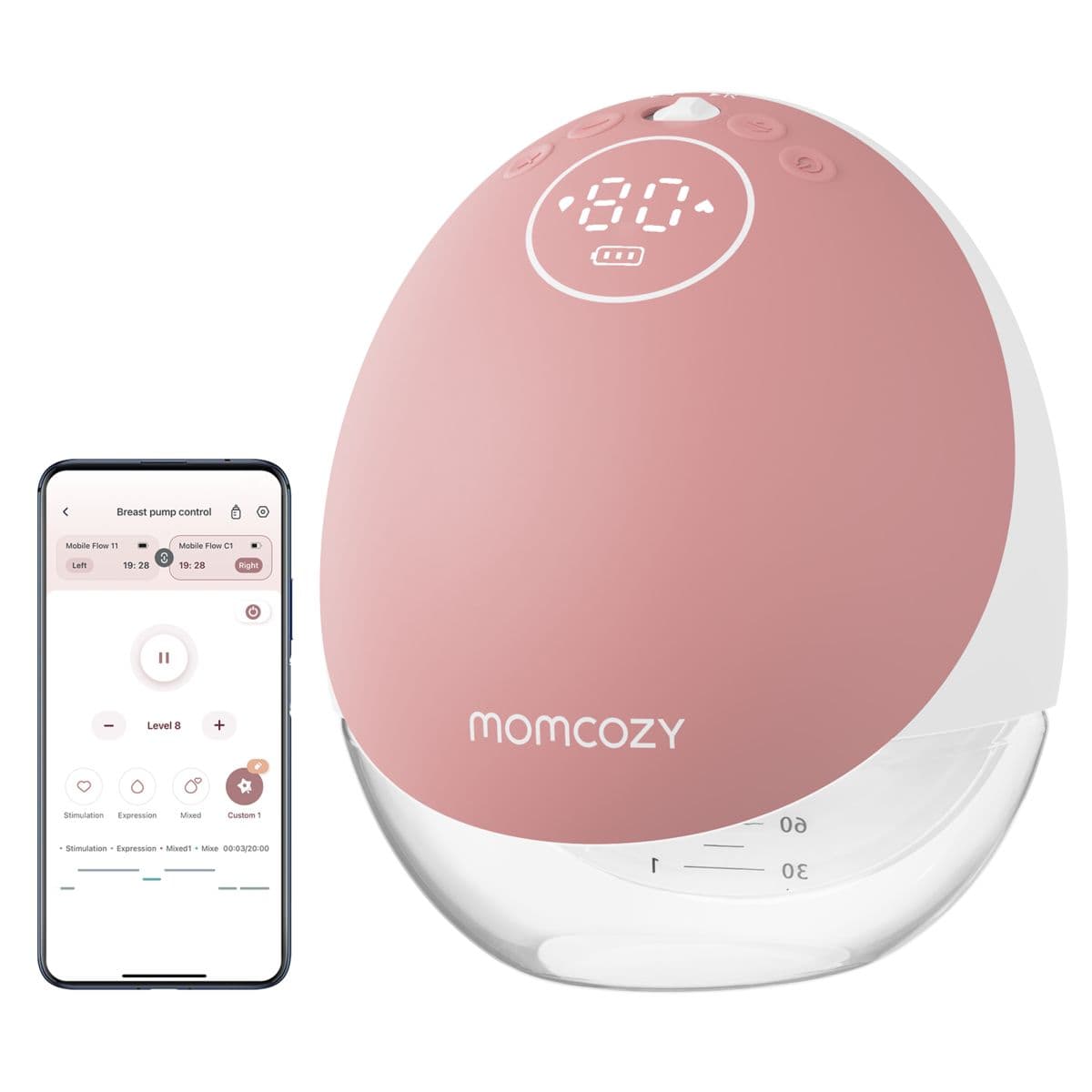 Momcozy M9 Mobiele Borstkolf, Enkel 1