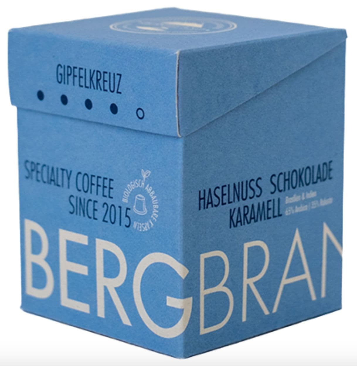 BERGBRAND Koffie Specialty Coffee Gipfelkreuz-koffiecapsules | Compatibel met Nespresso 12x5,7