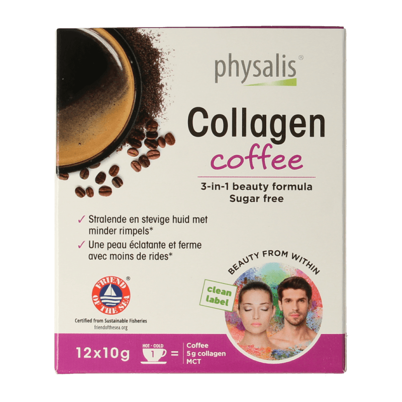 Physalis Collagen coffee fos 10 gram 12 Stuks