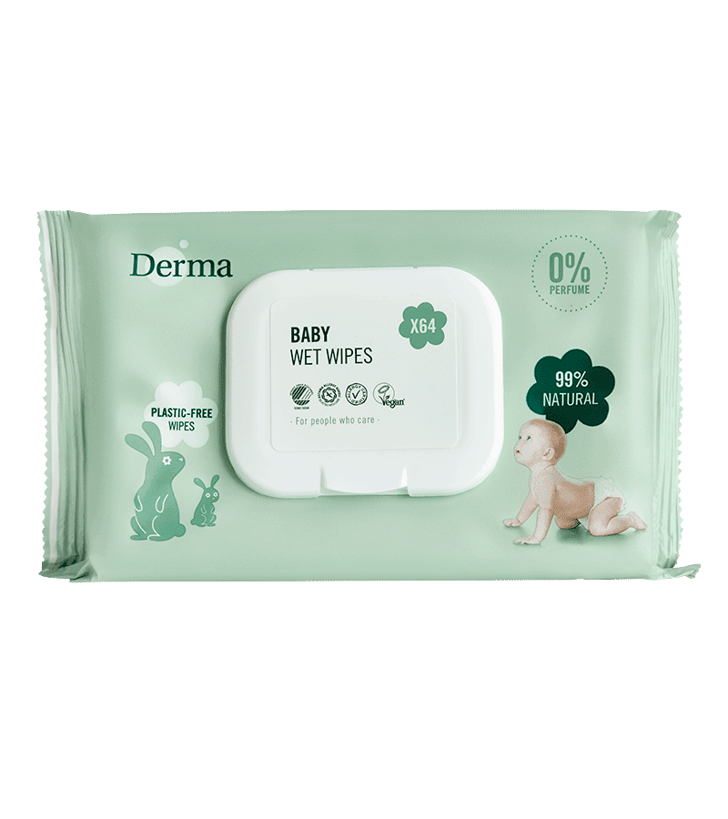 Derma Eco Babydoekjes 64 Stuks