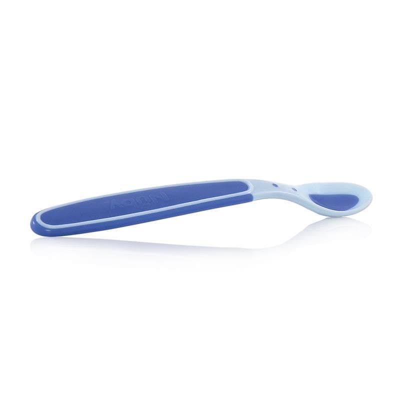 Nuby Warmtegevoel lepel blauw 3+ maanden 3 Stuks