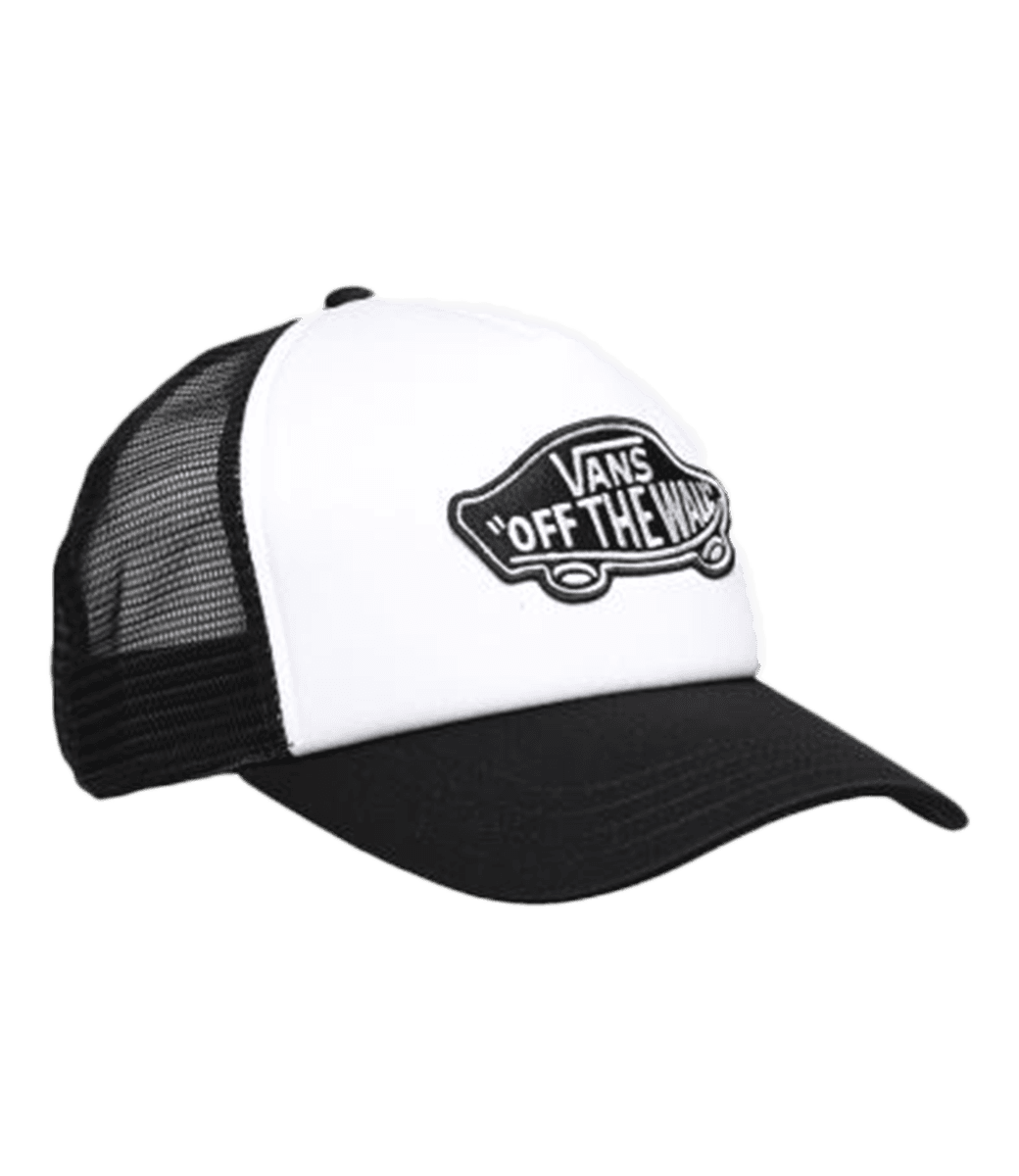 VANS Classic Patch Curved Bill Trucker Hat - Black/White
