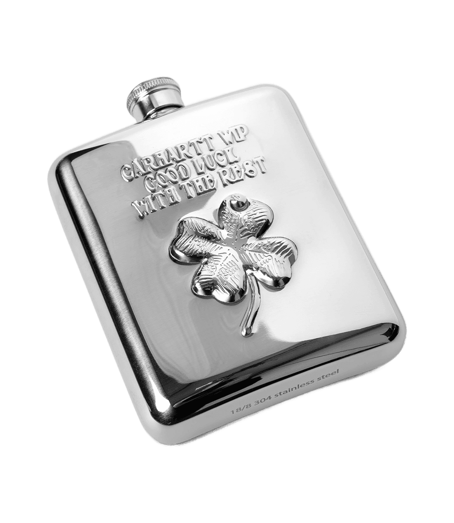 CARHARTT WIP Clover Flask - Silver