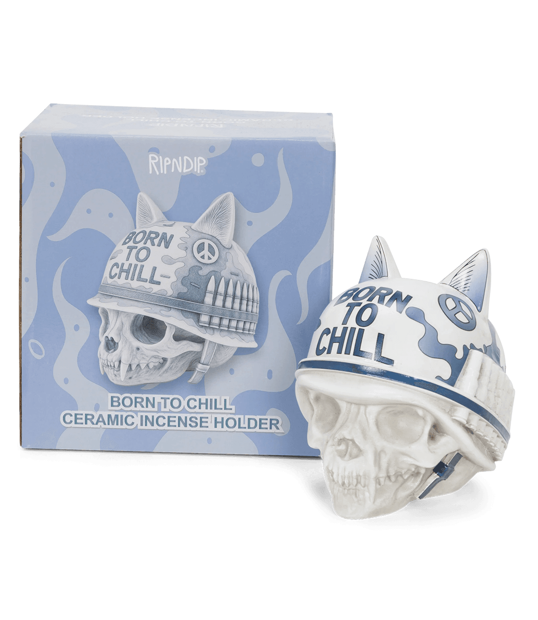 RIPNDIP Born To Chill Ceramic Incense Holder - Indigo