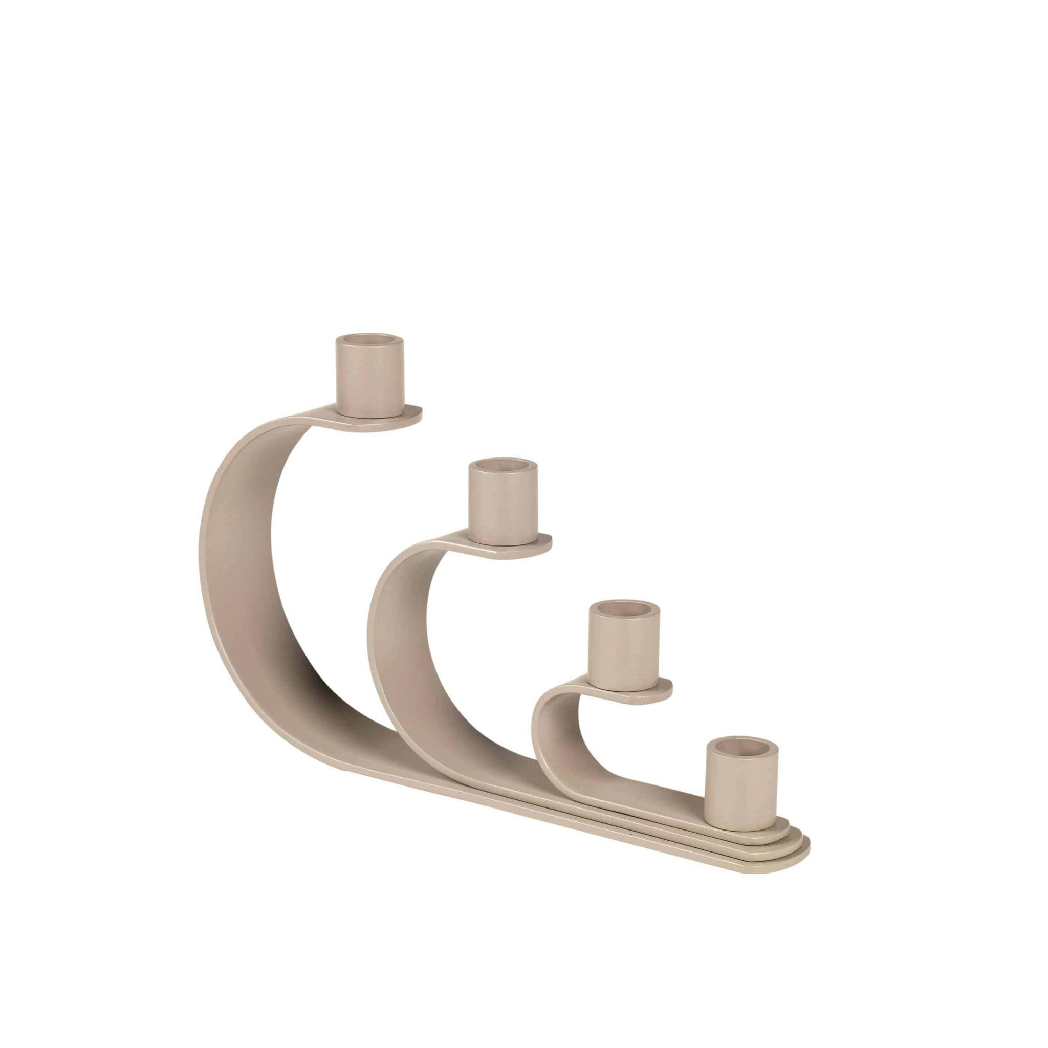 Broste Copenhagen Nami kandelaar - taupe