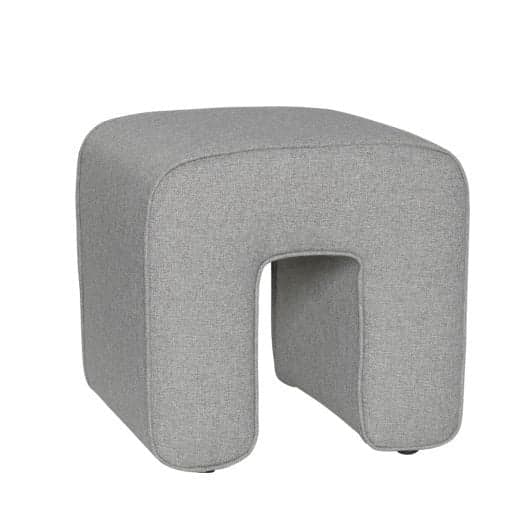 Hubsch Sculpture poef grijs - 101501