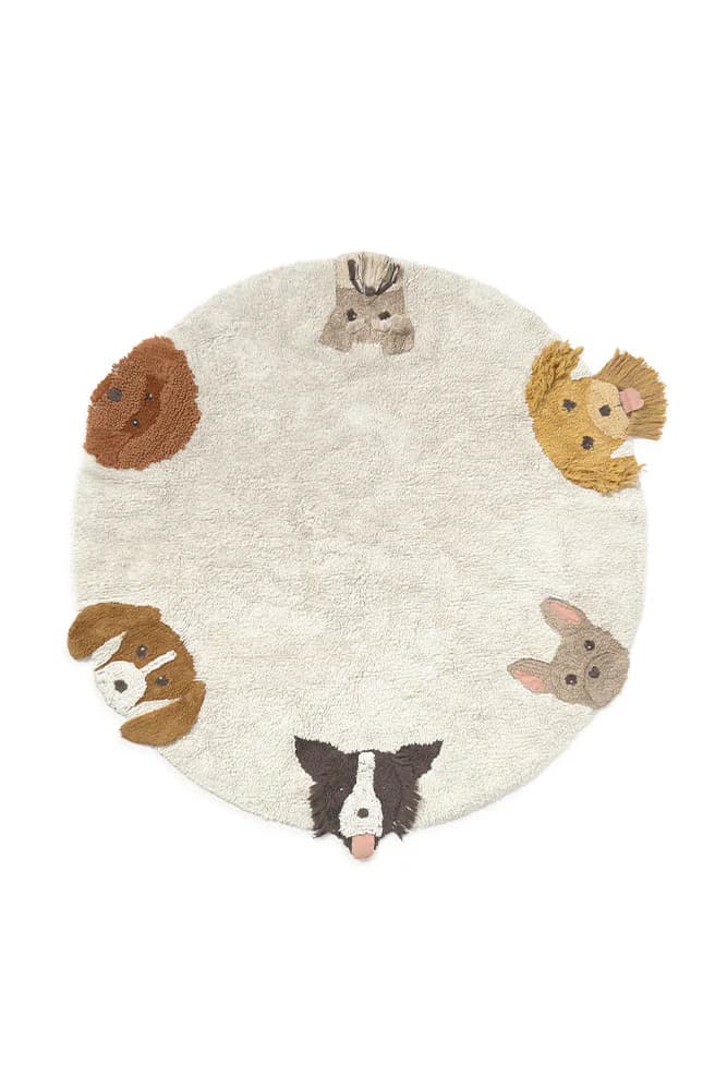 Lorena Canals Dogs vloerkleed Ø140cm